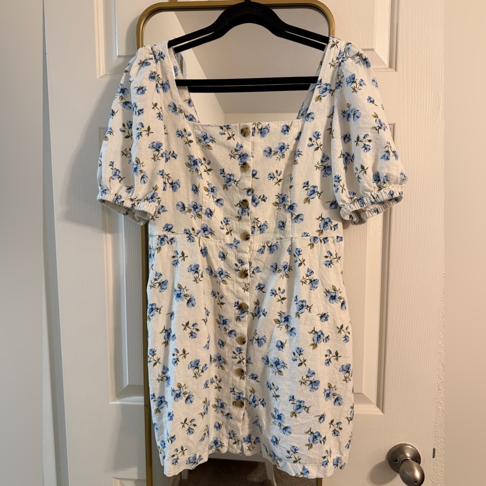 Old Navy Blue Floral Mini Dress